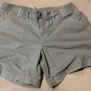 American Eagle Outfitters Women's Light Gray Cargo Shorts
